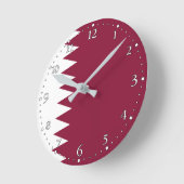 Vlag van Qatar Ronde Klok (Hoek)
