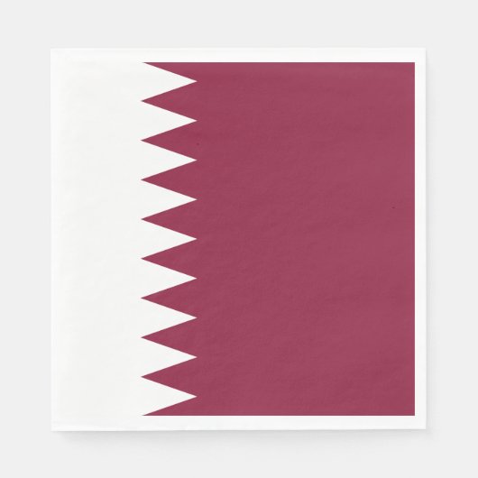 Vlag van Qatar Servet (Voorkant)