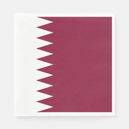Vlag van Qatar Servet (Voorkant)