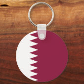 Vlag van Qatar Sleutelhanger (Achterkant)