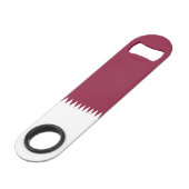 Vlag van Qatar Speed Flessenopener (Voorkant Gekanteld)
