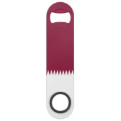 Vlag van Qatar Speed Flessenopener (Achterkant)