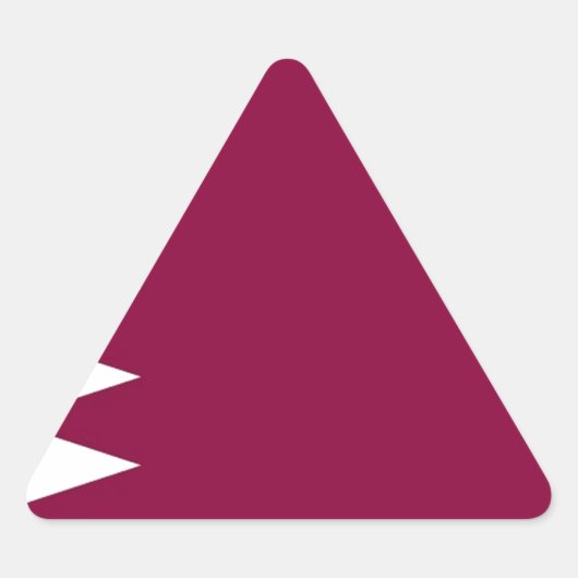 Vlag van Qatar Sticker (Voorkant)