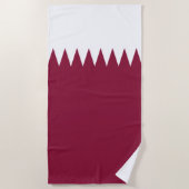 Vlag van Qatar Strandlaken (Voorkant)