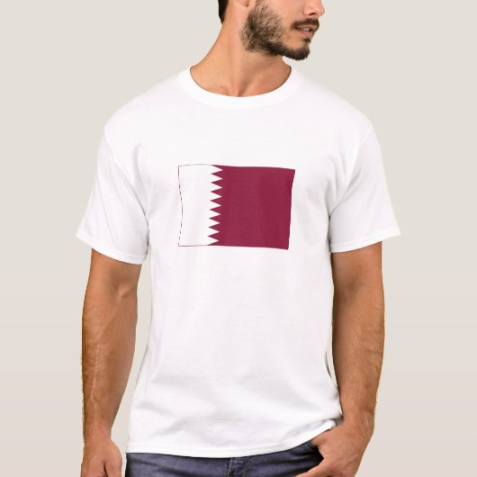 Vlag van Qatar T-shirt (Voorkant)
