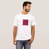 Vlag van Qatar T-shirt (Voorkant volledig)