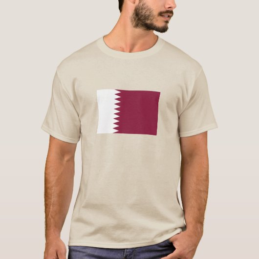 Vlag van Qatar T-shirt (Voorkant)