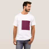 Vlag van Qatar T-shirt (Voorkant volledig)