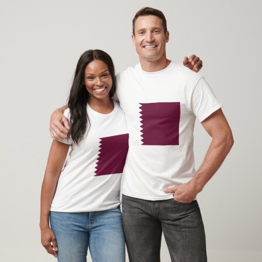 Vlag van Qatar T-shirt (Unisex)