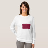 Vlag van Qatar T-shirt (Voorkant volledig)