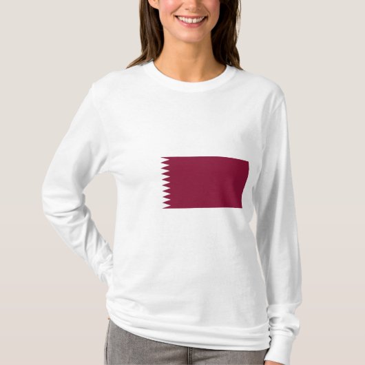 Vlag van Qatar T-shirt (Voorkant)