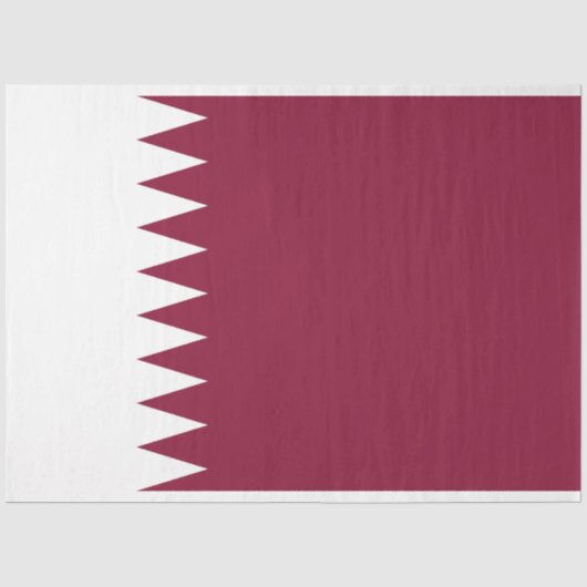 Vlag van Qatar Tissuepapier (Voorkant)