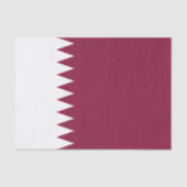 Vlag van Qatar Tissuepapier (Voorkant)