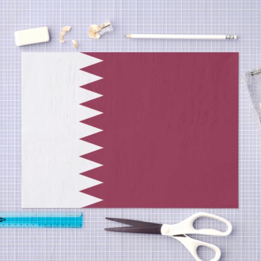 Vlag van Qatar Tissuepapier (Craft)
