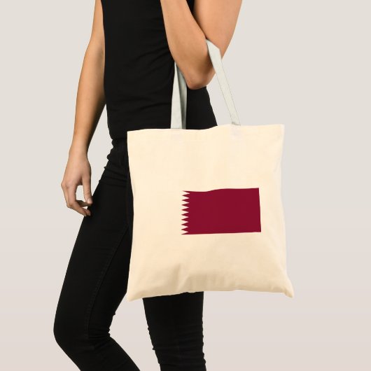 Vlag van Qatar Tote Bag (Voorkant (product))