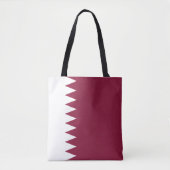 Vlag van Qatar Tote Bag (Voorkant)