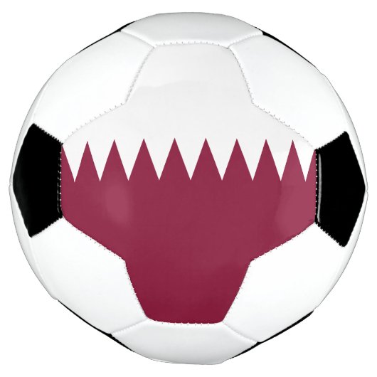 Vlag van Qatar Voetbal (Gedraaid)
