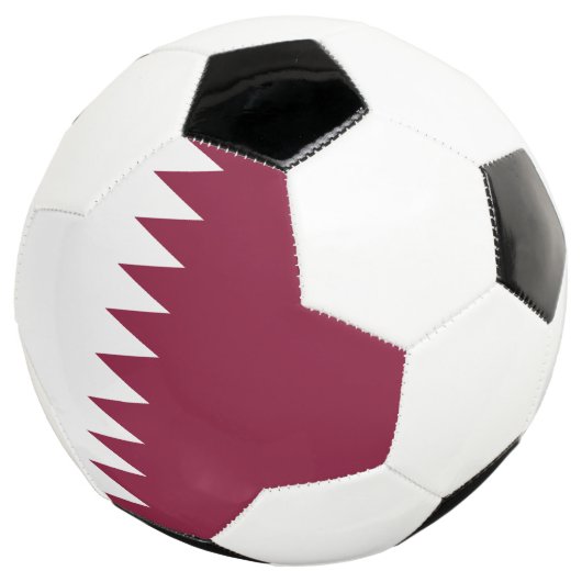 Vlag van Qatar Voetbal (Drie kwart)