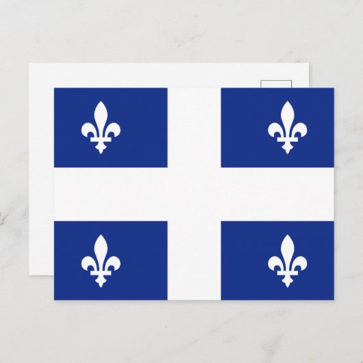 Vlag van Quebec Briefkaart (Voorkant / Achterkant)