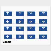 Vlag van Quebec (Canada) Rechthoekige Sticker (Vel)