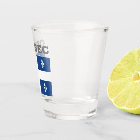 Vlag van Québec, Canada Shot Glas (Rechts)