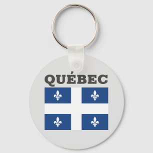 Vlag van Québec, Canada Sleutelhanger