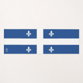 Vlag van Québec, Canada Yogamat (Voorkant (horizontaal))