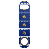 Vlag van Quebec City Bar Key Speed Flessenopener (Voorkant)