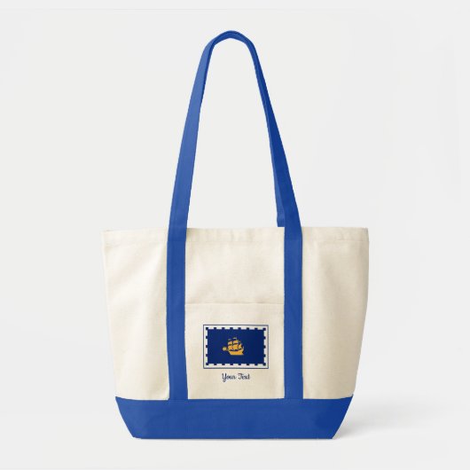 Vlag van Quebec City Canvas tas (Voorkant)