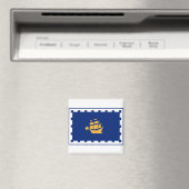 Vlag van Quebec City Magnet (Insitu (Vaatwasser))
