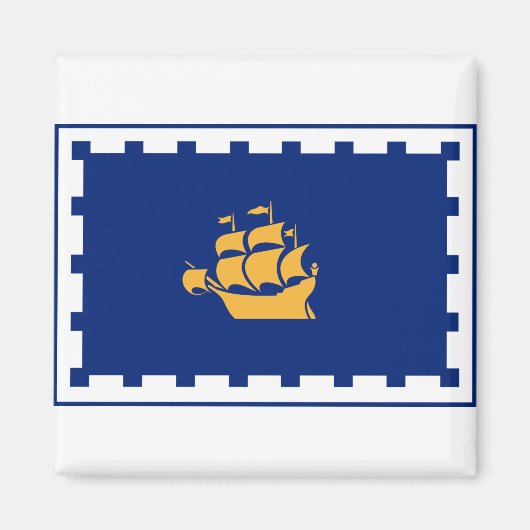 Vlag van Quebec City Magnet (Voorkant)