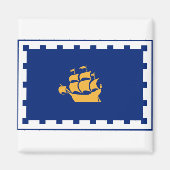Vlag van Quebec City Magnet (Voorkant)