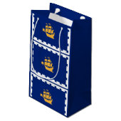 Vlag van Quebec City Small Gift Bag Klein Cadeauzakje (Achterkant Gekanteld)