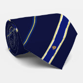 vlag van Quebec City stripes Stropdas (Opgerold)