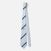 vlag van Quebec City stripes Stropdas (Voorkant)