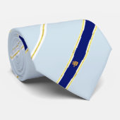 vlag van Quebec City stripes Stropdas (Opgerold)