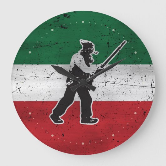 Vlag van Quebec en Patriote Henri Julien Grote Klok (Voorkant)