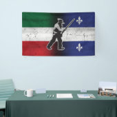 Vlag van Quebec en Patriote Henri Julien Spandoek (Beurs)