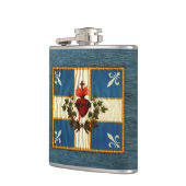 Vlag van Quebec Heupfles (Links)