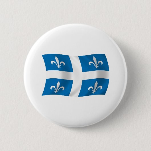 Vlag van Quebec Knop Ronde Button 5,7 Cm (Voorkant)