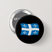 Vlag van Quebec knop Ronde Button 5,7 Cm (Voorkant /achterkant)