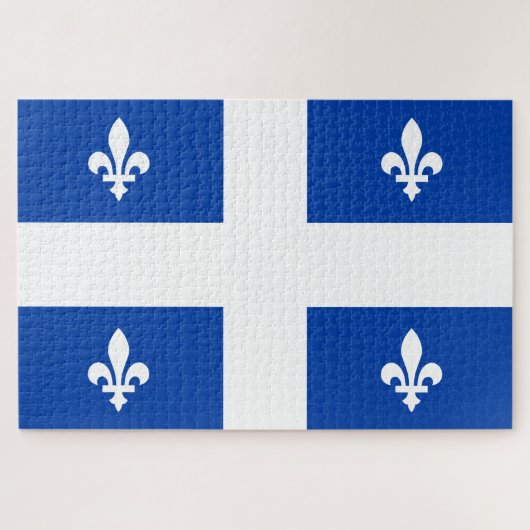 Vlag van Quebec Legpuzzel (Horizontaal)
