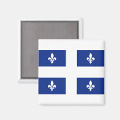 Vlag van Quebec Magneet (Voorkant / Achterkant)