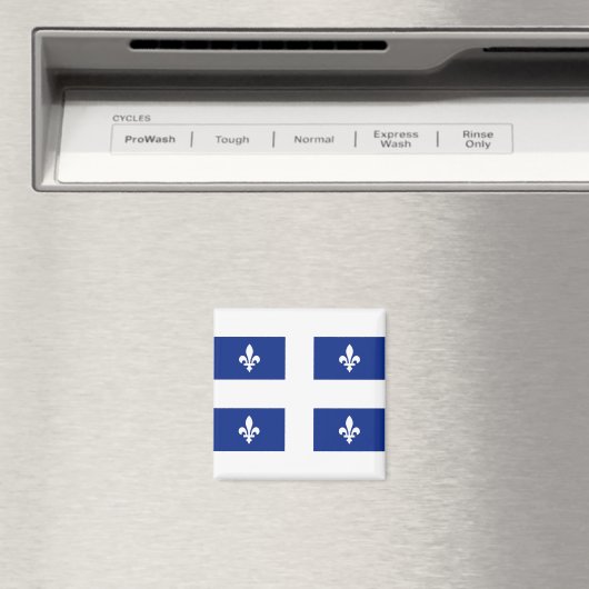 Vlag van Quebec Magneet (Insitu (Vaatwasser))