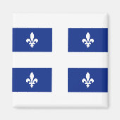Vlag van Quebec Magneet (Voorkant)