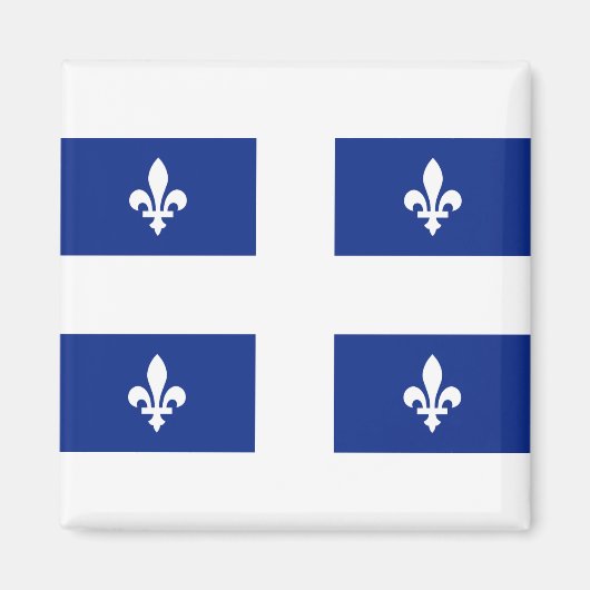 Vlag van Quebec Magneet (Voorkant)