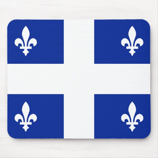 Vlag van Quebec Mousepad Muismat (Voorkant)
