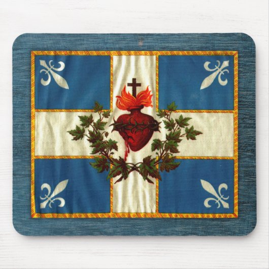 Vlag van Quebec Muismat (Voorkant)