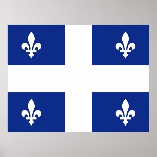 Vlag van Quebec Poster (Voorkant)