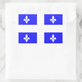 Vlag van Quebec Rechthoekige Sticker (Tas)